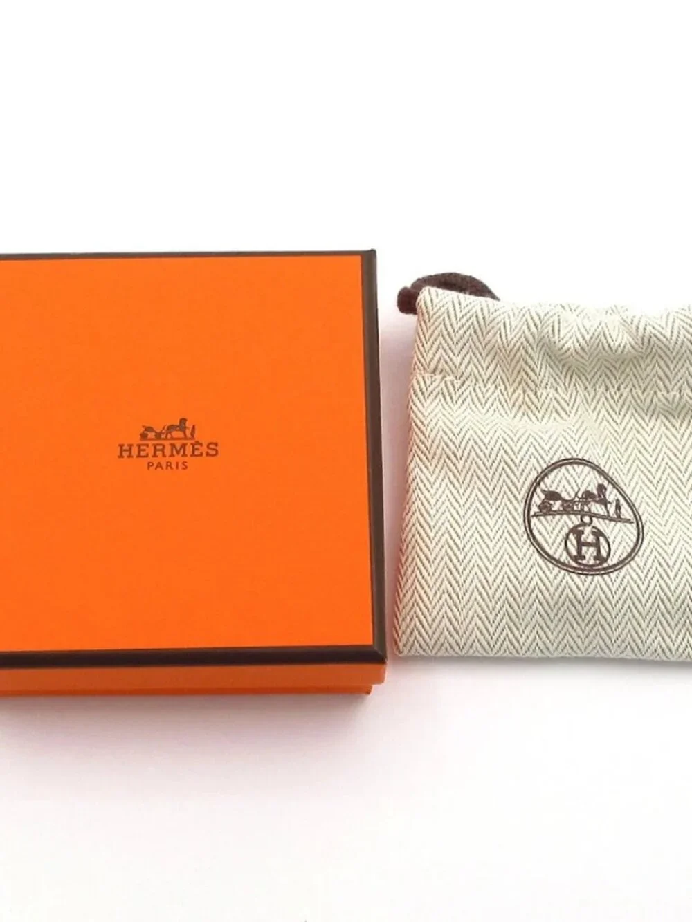 HERMES Vertige Cool TPM 18K Rose Gold Diamond Earrings